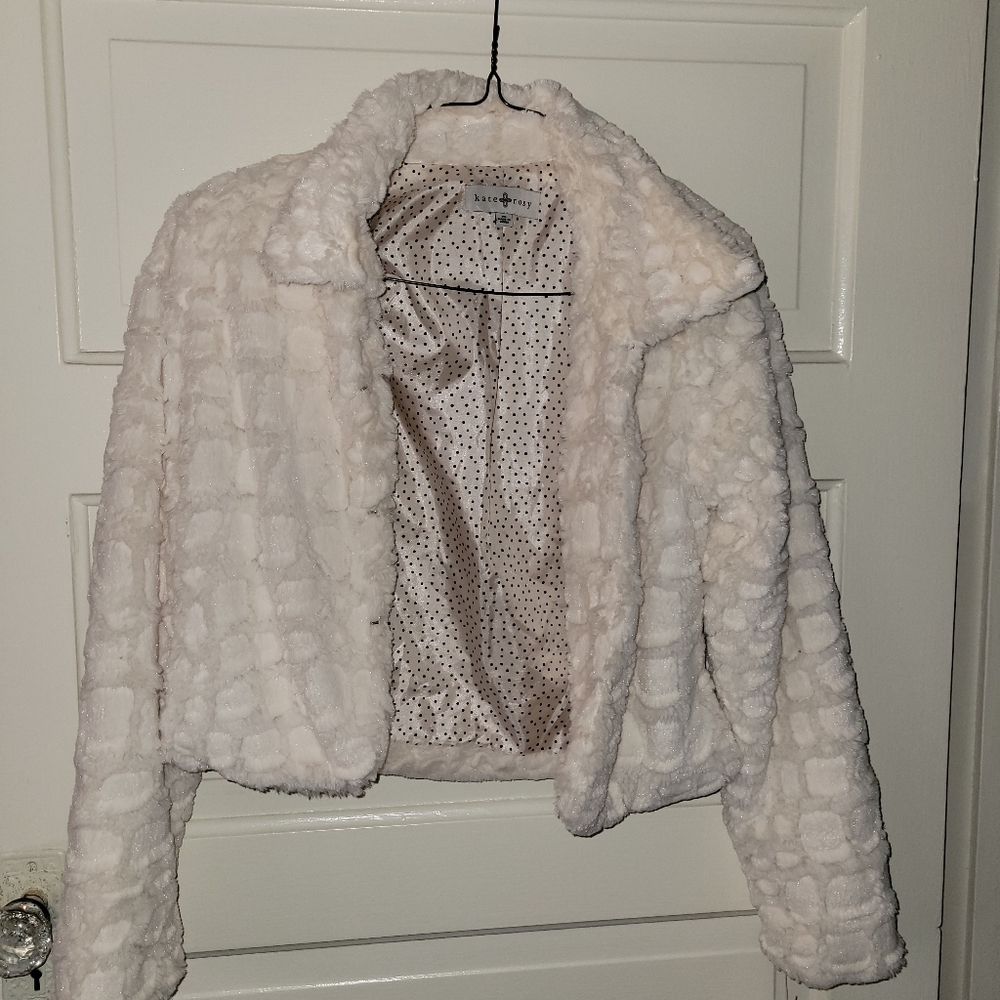 NWT faux fur jacket